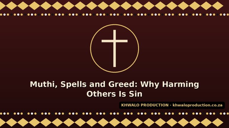 Muthi, Spells and Greed: Why Harming Others Is Sin
