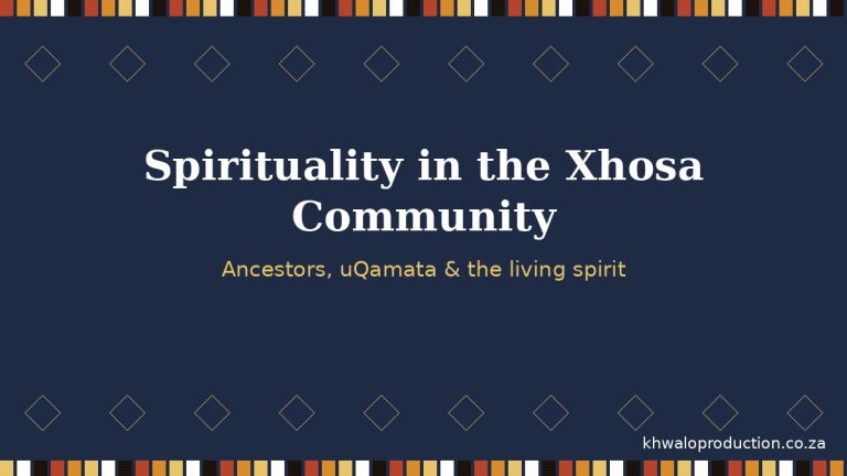 The Living Spirit: Spirituality in the Xhosa Community